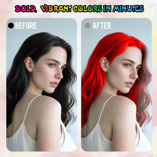 Vista 3 de Spray temporal rojo del color del pelo 5.1 fl oz, lavable