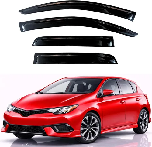 Vista 521 de KPY Visor de ventana compatible con Kia Soul 2009-2013, Protector contra lluvia de 4 unidades, deflectores de ventilación de ventana lateral
