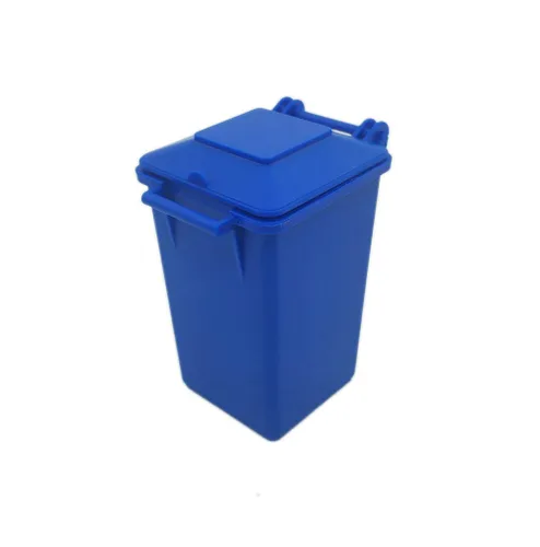 Vista 5 de Juego de basura automotriz de 3 colores ABS plástico pequeño cubo de basura camión de basura juguete