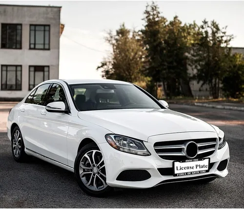 Vista 4 de oFloral May The Force Be with You - Marco de matrícula de aleación de aluminio, blanco y negro, aplicable a las normas de Estados Unidos, marco