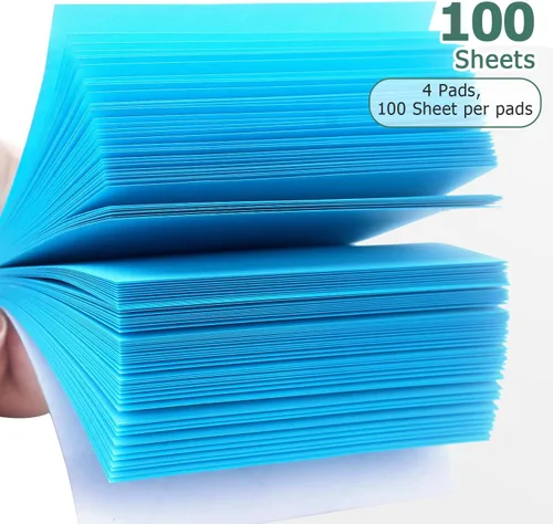Vista 4 de Notas adhesivas 3 x 3 notas autoadhesivas colores brillantes notas adhesivas 4 blocs de 100 hojas/bloc (azul)