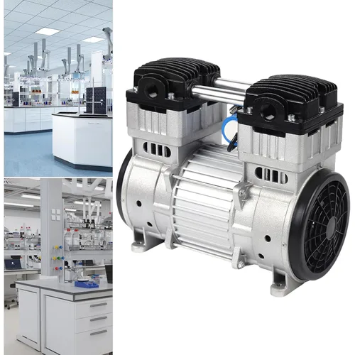 Vista 2 de Bomba de vacío sin aceite de 1100 W, mini bomba de diafragma de aire de 110 V, funcionamiento silencioso de alto flujo, 7 CFM, 116 PSI