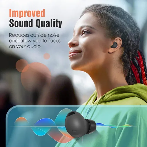 Vista 6 de Puntas de espuma viscoelástica para Samsung Galaxy Buds 2 Pro, sin dolor de silicona en las orejas, almohadillas de repuesto antideslizantes, cabe