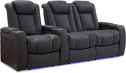 Vista 15 de Valencia Tuscany - Asiento de cine en casa, sillón reclinable eléctrico de piel de napa con espuma viscoelástica de gel frío, carga USB-C/USB-A