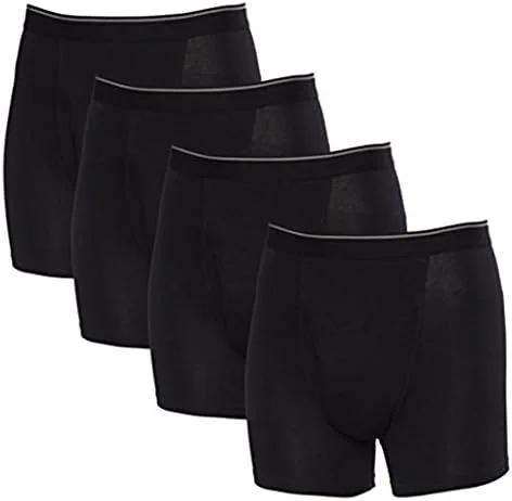 Vista 2 de Kirkland Signature Calzoncillos tipo bóxer de algodón Pima para hombre (4 unidades), Variado