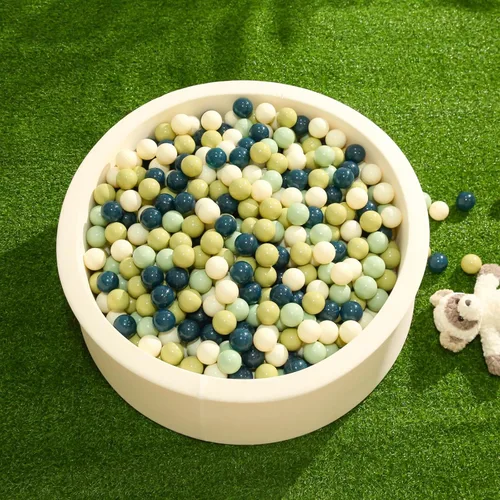 Vista 2 de TRENDPLAY Bolas de plástico para pozos de bolas, paquete de 100 bolas huecas, juego seguro y emocionante, perfecto para piscinas de bebés pequeños