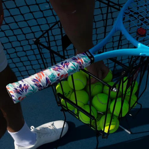 Vista 9 de Get A Grip - Grip personalizado para raqueta de tenis - Agarre antideslizante/de secado rápido para tenis - Grip precortado para raqueta