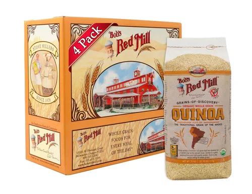 Bob's Red Mill Quinua de grano orgánico, paquetes de 26 onzas (paquete de 4)