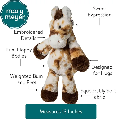 Vista 4 de Mary Meyer Juguete suave de peluche del zoológico de malvaviscos, 13 pulgadas, poni S'Mores