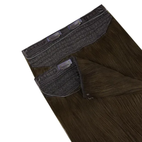 Vista 9 de Easyouth - Extensiones de cabello humano estilo halo con alambre