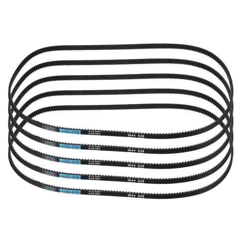 Vista 75 de uxcell 4 piezas HTD-3M Correa de Distribución de Goma 48 Dientes, Longitud de Paso 144mm x Ancho 6mm x Altura 2.4mm, Correa de Polea de Distribución