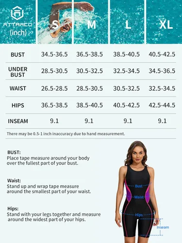 Vista 6 de ATTRACO Trajes de baño atléticos de una pieza para mujer, trajes de baño Boyleg con espalda cruzada
