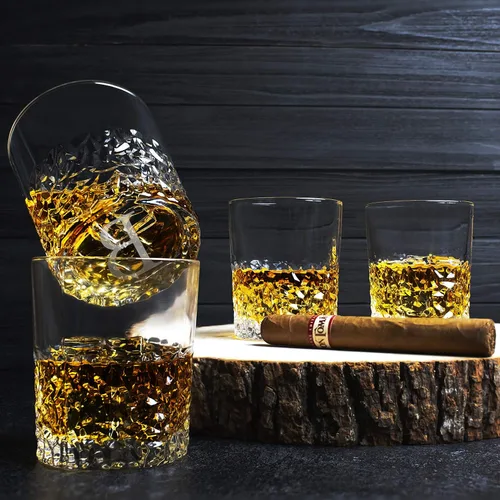 Vista 5 de Juego de decantadores de whisky personalizados de 5 piezas, decantador de licor personalizado de edición limitada, 27 onzas, 27.1 fl oz con 4 piezas