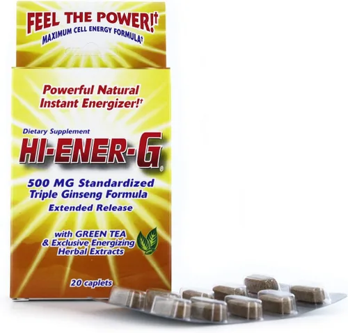 Vista 3 de Windmill Consumer Products Hi-EnerG Suplemento energético de triple ginseng, 500 mg, 20 porciones, Multi, (N864)