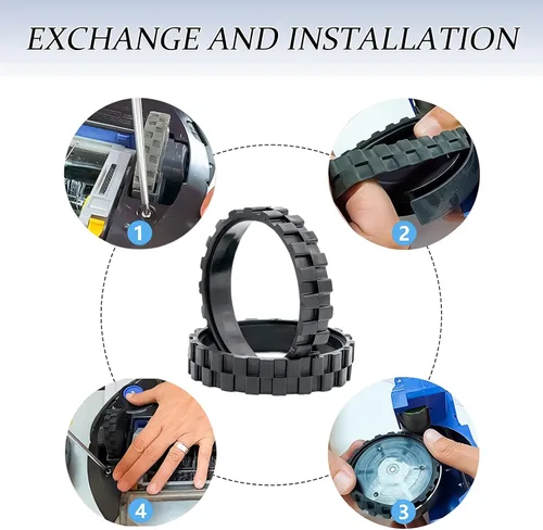 Vista 4 de Garbage fighter Neumáticos para series 500, 600, 700, 800 y 900, e5, e6, i7, antideslizantes, gran adherencia y fácil montaje, repuesto de ruedas