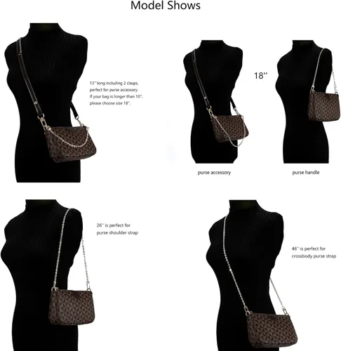 Vista 7 de Xiazw Mini Bolso de Cobre con Cadena Cruzada para el Hombro, Accesorios de Bolso con Encanto de Decoración