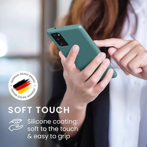 Vista 4 de kwmobile Funda compatible con Samsung Galaxy S10e - Funda de silicona TPU con acabado suave - Piedra antigua