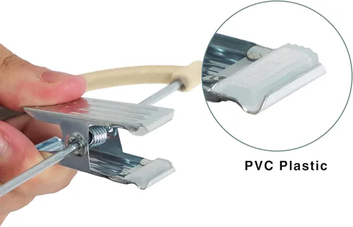 Vista 5 de Finnhomy Perchas antideslizantes para ropa para bebés y niños, paquete de 20 perchas de terciopelo con clips móviles, resistentes y ahorran espacio