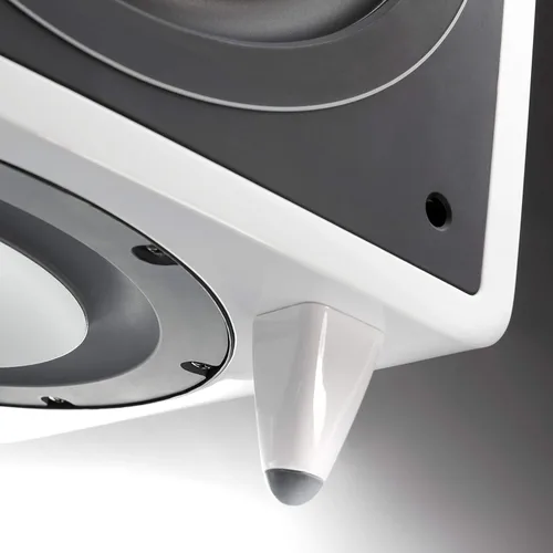 Vista 5 de Cambridge Audio Minx X301-Subwoofer activo de 300 vatios con controlador de graves auxiliar y sonido totalmente ajustable, color blanco