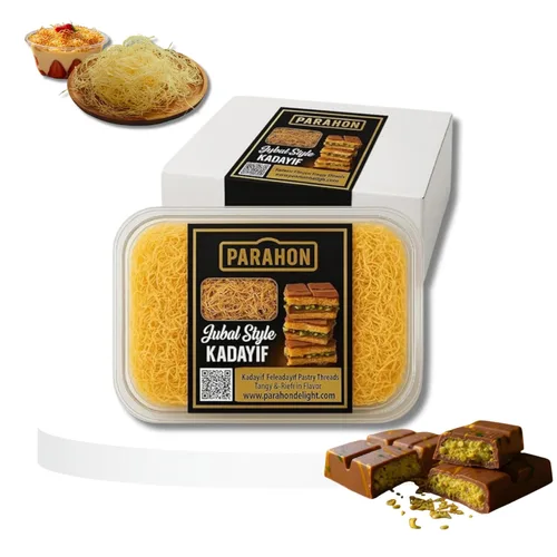 Vista 6 de Kataifi Masa de fillo rallada de 8.8 onzas - Kunafa Knafeh Kadayif Pastelería Kataifi - Ideal para postres de pistacho, receta viral de Dubai