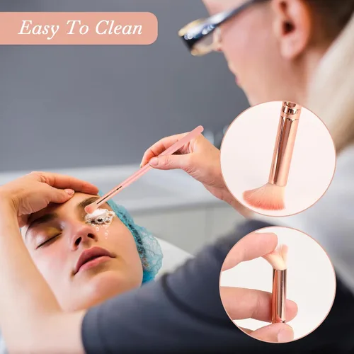 Vista 3 de Cepillo de limpieza para extensiones de pestañas, 10 unidades, cepillos de baño para limpieza, champú de pestañas, cepillo de limpieza, suministros