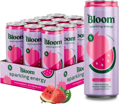 Vista 14 de Bloom Nutrition Sparkling Energy Drink - Natural Caffeine, Zero Sugar, 180mg Caffeine - Antioxidant-Rich with Green Coffee Bean, Green Tea Extract