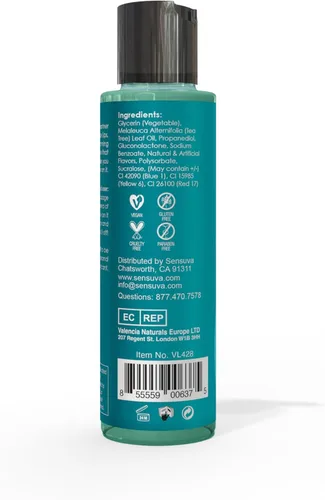 Vista 2 de Sensuva Sizzle Lips - Gel caliente comestible (Blueberry Ice Pop, 4.2 onzas líquidas)