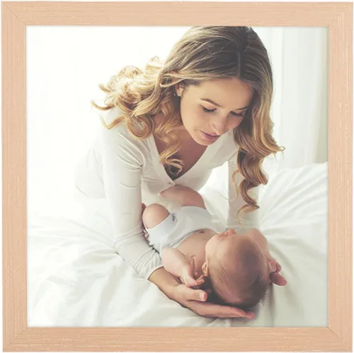 Vista 20 de Marco de 8 x 24 pulgadas de madera natural con veta rústica, marco de 24 x 8 pulgadas en color beige, marco para colgar pósteres de arte, marco de 8