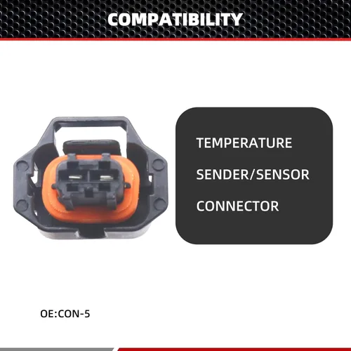 Vista 2 de Conector del sensor de temperatura del refrigerante del motor HiSport S1024 Compatible con Buick, Cadillac, Chevrolet Chevy, GMC, Hyundai, Kia