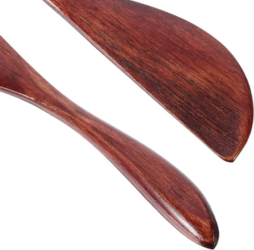 Vista 5 de 10 cuchillos de mantequilla de madera para esparcidores de queso para mermelada, condimentos, sándwiches y hornear, herramienta de cocina compacta