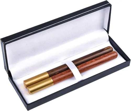 Vista 6 de SANGLE SOPFFY - Juego de 2 piezas de potenciador de extracción de cigarros y mordedores con estuche de madera, accesorios para cigarros