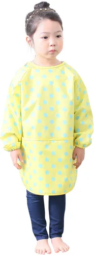 Vista 20 de Plie Kids Waterproof Art Smock – Long Sleeve Apron for Painting, Baking, Sensory Play (Ages 1–10)