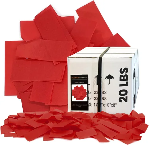 Vista 40 de Ultimate Confetti, Confeti Biodegradable Azul Bebé - Confeti de Papel de Seda Rectangular Revoloteante para Uso en Cañones y Lanzadores – Confeti