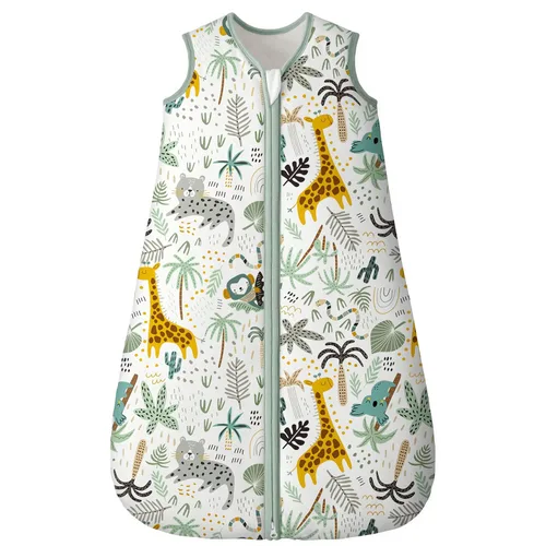 Vista 35 de Yoofoss Saco para dormir para bebé de 6 a 12 meses, TOG de 0.5, manta que se lleva puesta, cremallera bidireccional, tela de algodón 100 %