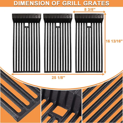 Vista 3 de Rejillas de parrilla para piezas de parrilla Broilmaster, Broilmaster P3, G3, S3, U3, D3, Broilmaster G-3 (poste único), G-3 (poste doble), G-3