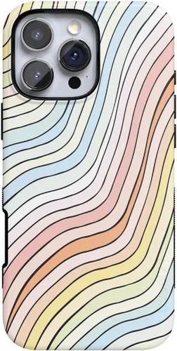 Vista 45 de Casely - Funda protectora para iPhone 16 Pro, diseño All Smiles, sticker de cara sonriente, colección Bold, compatible con MagSafe