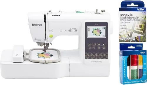 Vista 13 de Máquina de coser y bordar Brother SE700, conexión LAN inalámbrica, 135 diseños incorporados, 103 puntadas integradas, computarizada, área de aro