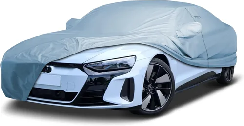 Vista 46 de iCarCover Funda de automóvil personalizada para Audi 100 y 200 (1989-1994), impermeable, para todo tipo de clima, lluvia, nieve, UV, protector solar