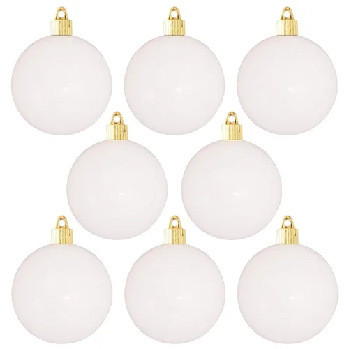 Vista 31 de Christmas By Krebs 6" (150mm) Purpurina Verde Esmeralda [2 Piezas] Esfera Extra Grande Sólida Super Grande de Plástico para Exteriores, Resistente