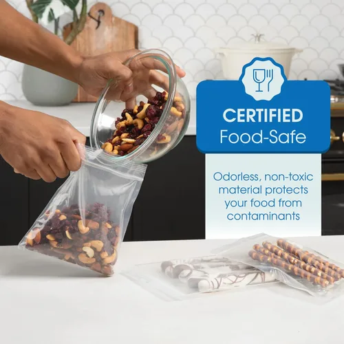 Vista 5 de Spartan Industrial - Bolsas de polietileno con cierre resellable de plástico transparente de 0.157 in de 8 x 10 pulgadas (100 unidades)