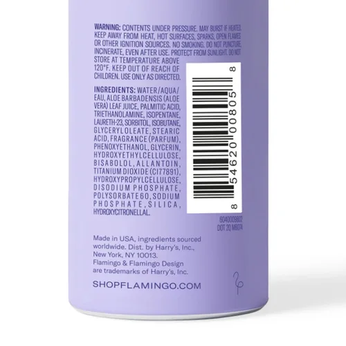 Vista 4 de Flamingo Gel de afeitar para mujer, gel espumoso con aloe vera, 6.7 onzas, 3