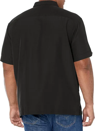 Vista 2 de Cubavera Camisa Dobby de manga corta con botones para hombre (talla S - 5X grande y alto)
