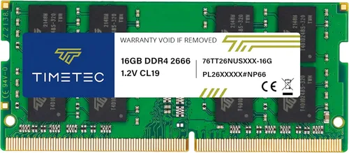 Vista 10 de Timetec 4GB DDR4 2666MHz (PC4-2666V) PC4-21300 SODIMM Laptop RAM - Módulo de memoria sin búfer de 260 pines 1.2V CL19 sin ECC para computadora