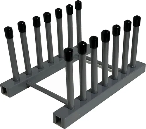 Vista 2 de Pmsanzay Soporte para almacenamiento de discos de vinilo, soporte para dispositivo de limpieza y secado, con parte superior de silicona
