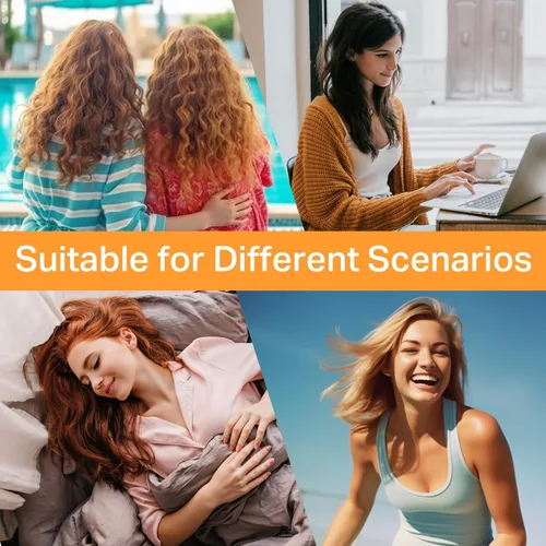 Vista 9 de DOORES Cinta para Extensiones de Cabello, 120 Pestañas de Cinta Duradera de Doble Cara para Extensiones de Cabello, Cintas Invisibles con Fuerte