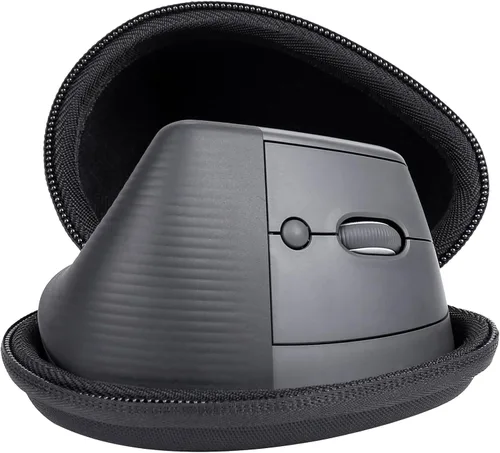 Vista 3 de co2CREA Estuche rígido de repuesto para ratón ergonómico vertical Logitech Lift (carcasa negra)