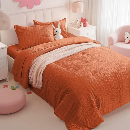 Vista 38 de Zzlpp - Juego de edredón tamaño queen, gris oscuro, de sirsaca, 7 piezas, para todas las estaciones, incluye 1 edredón, 2 fundas de almohada, 2