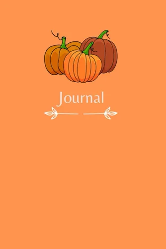 "Discover the orange pumpkin PAPERAGE Lined Journal, Notebook and planner Fall season themed 130 smooth Pages, Medium 6 inches x 9 inches, Premium