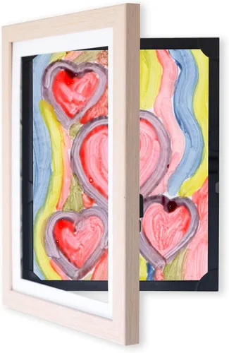 Vista 14 de Dynamic Frames Li'l Davinci Armario de arte, almacena hasta 50 piezas de arte de 8.5 x 11 pulgadas, dimensiones exteriores del marco de madera