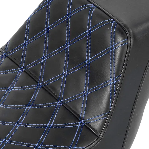 Vista 3 de C.C. RIDER Asiento para Conductor y Pasajero Asiento de Elevación Compatible con Harley Dyna Street Bob FXDB Low Rider FXDL/FXDLS Super Glide Custom